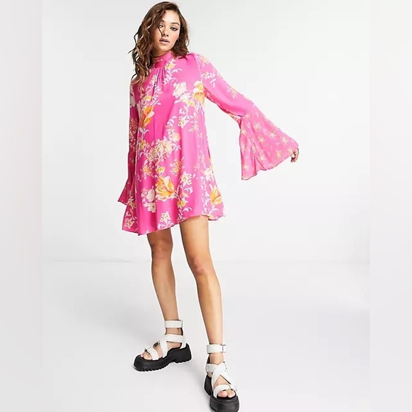 Free people Tate tunic in pink - Picture 1 of 5